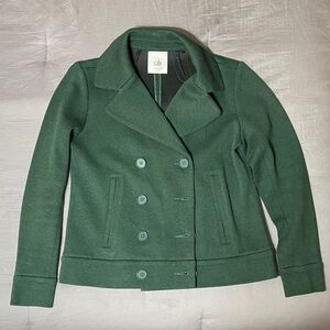 CAbi Green Short Pea Coat